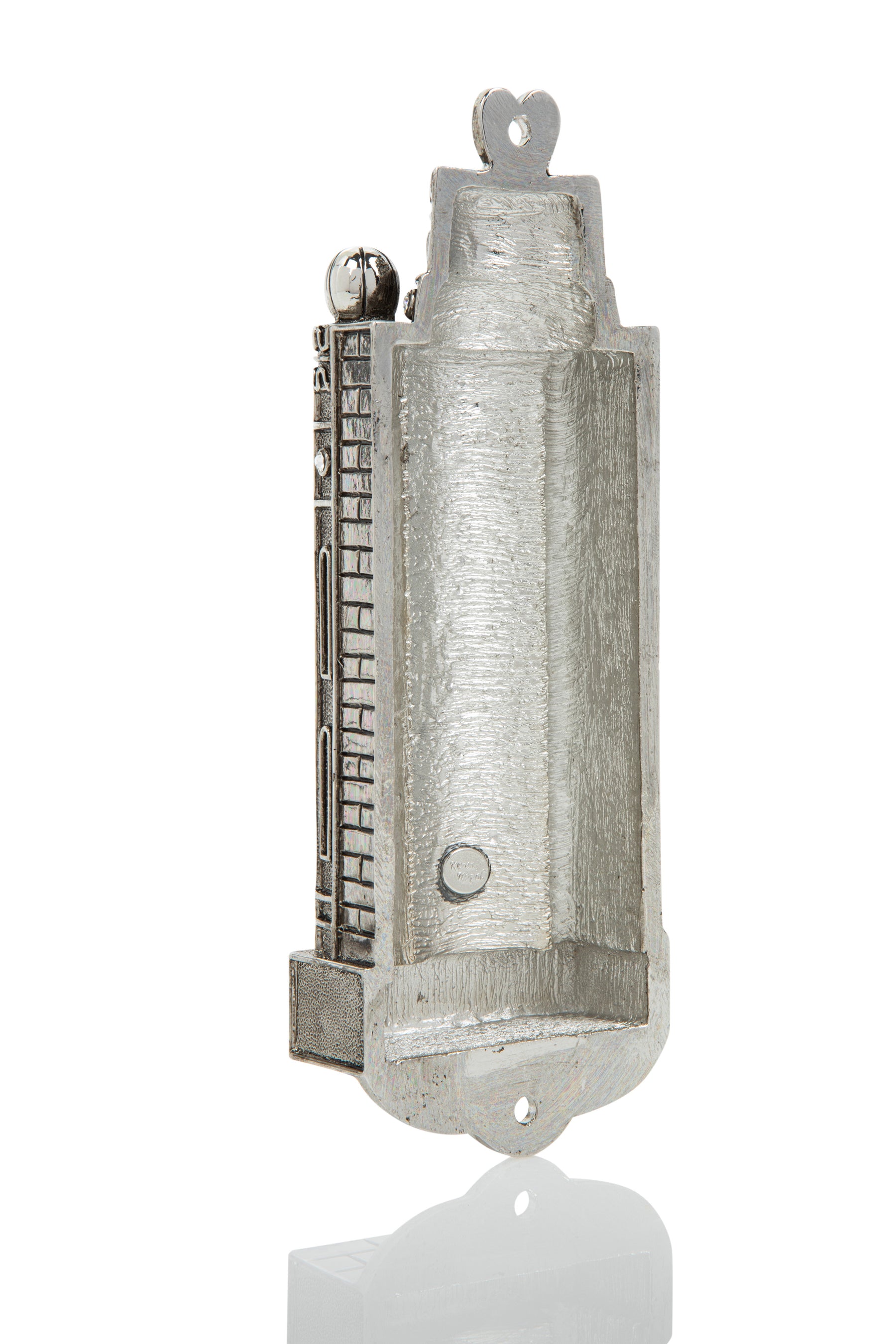 Silver Contemporary Holy Ark Mezuzah