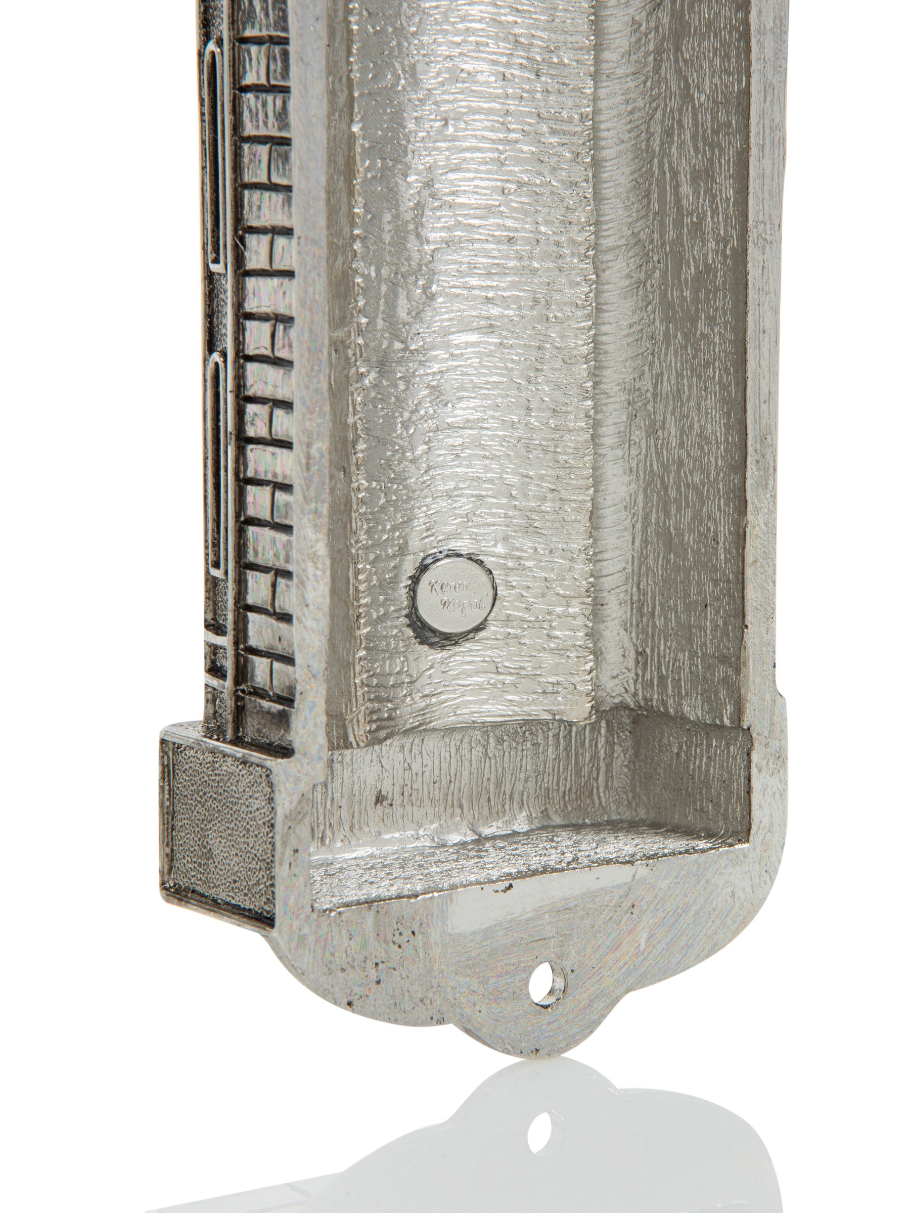 Silver Contemporary Holy Ark Mezuzah