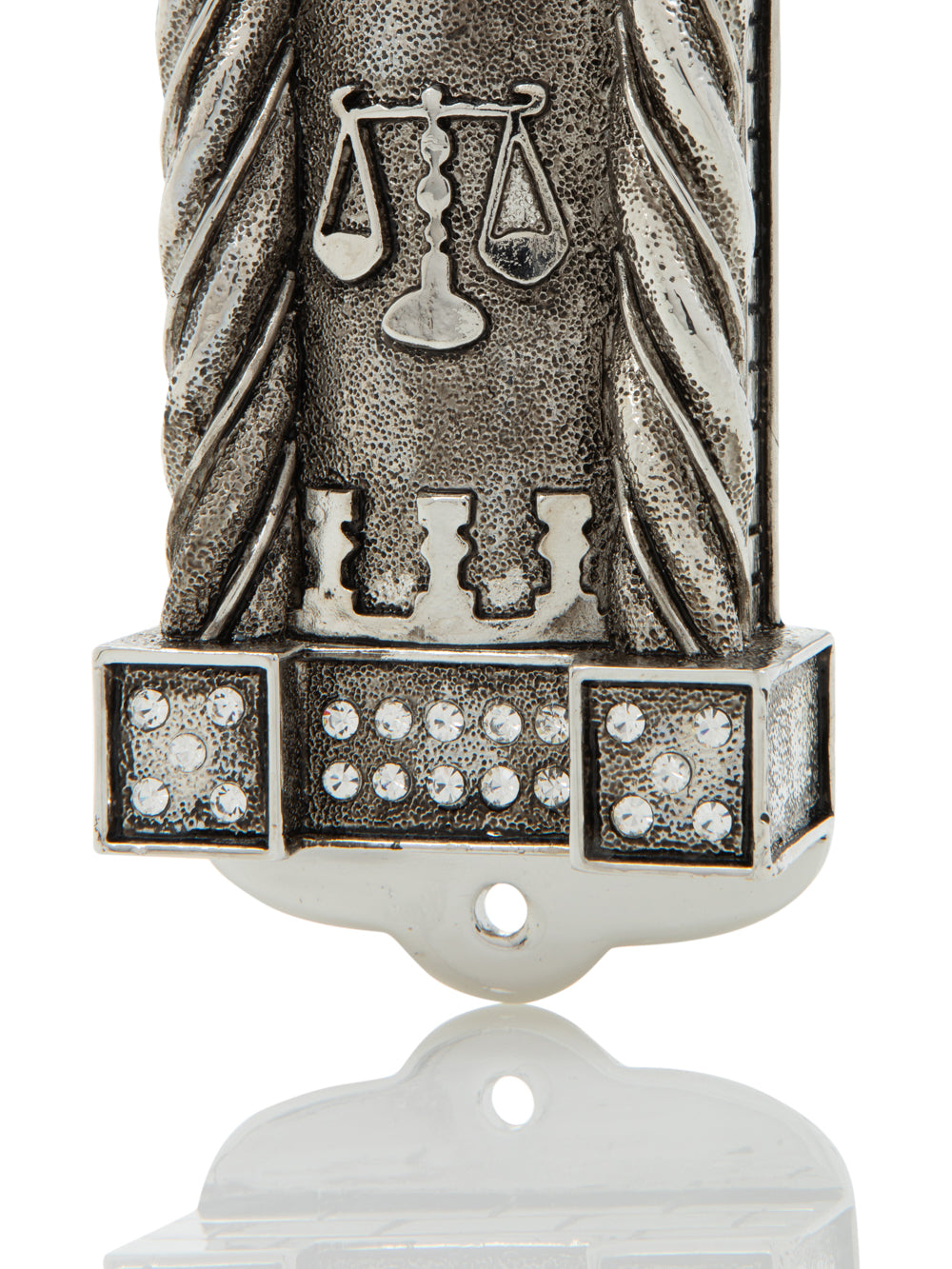 Silver Modern Judaica Mezuzah