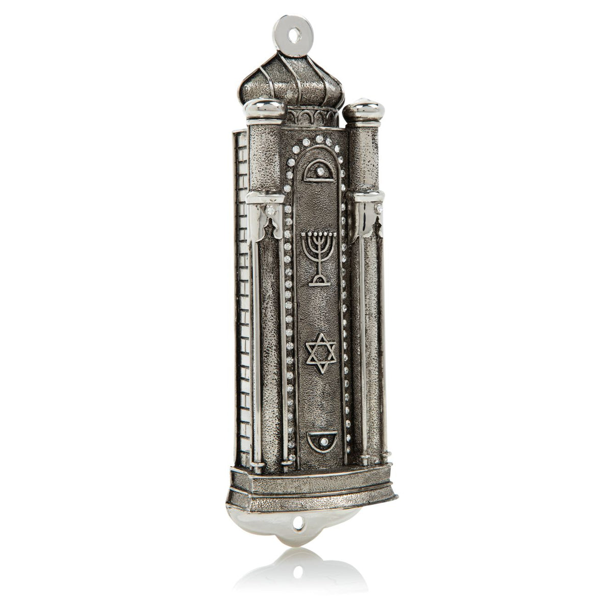 Keren Kopal Silver Modern Holy Ark Mezuzah