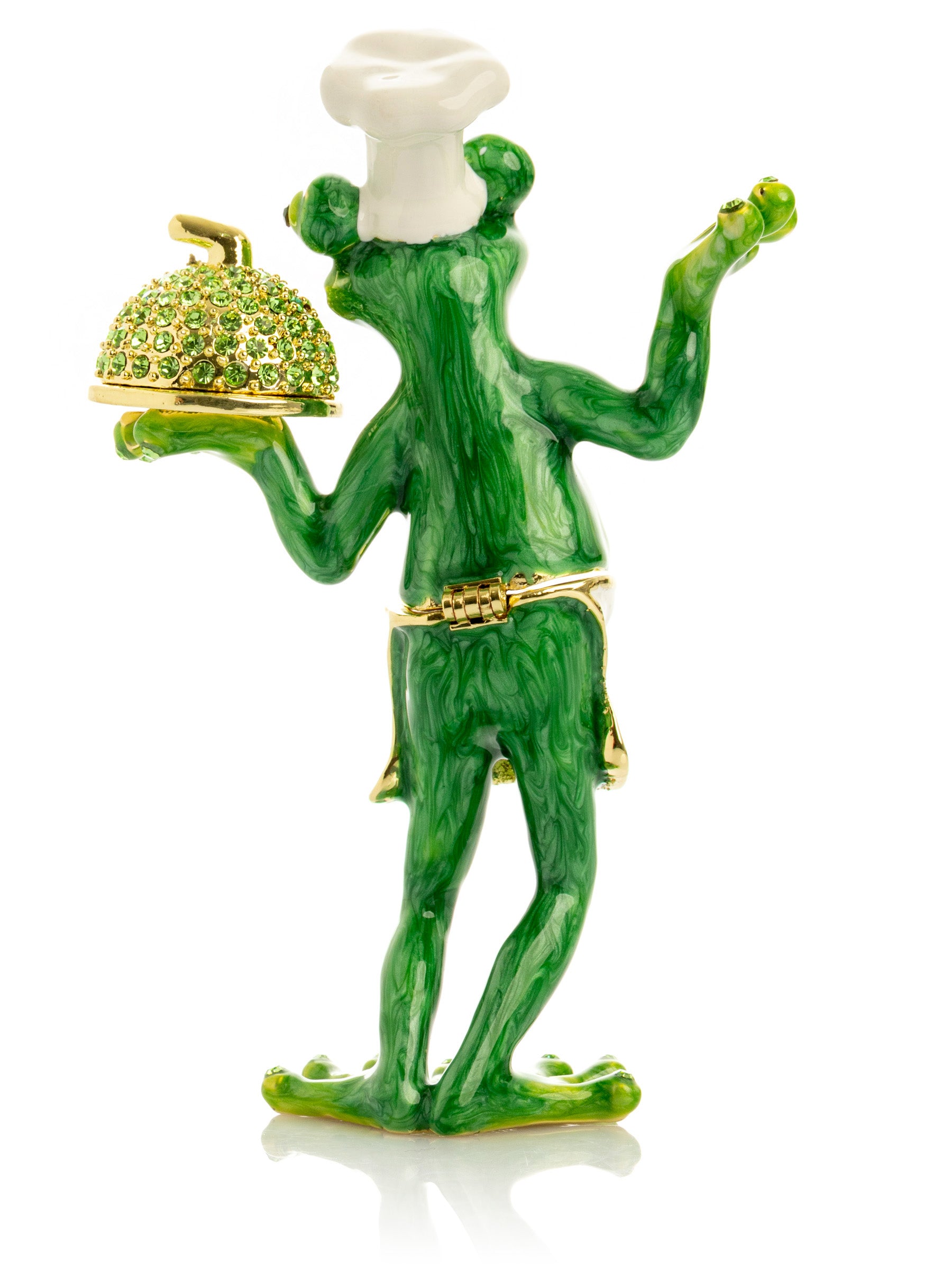 Gourmet Frog Chef Trinket Box