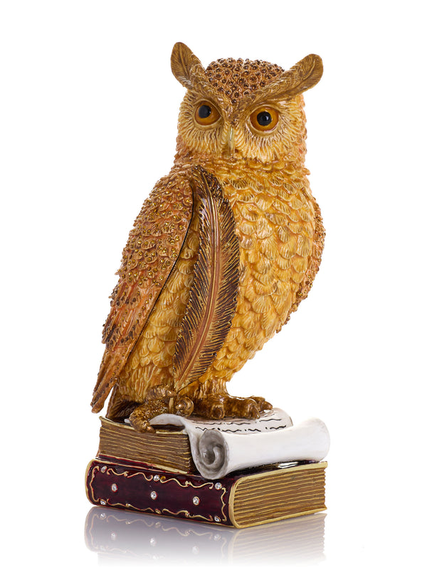 Keren Kopal Wise Owl on Books Trinket Box Limited Edition