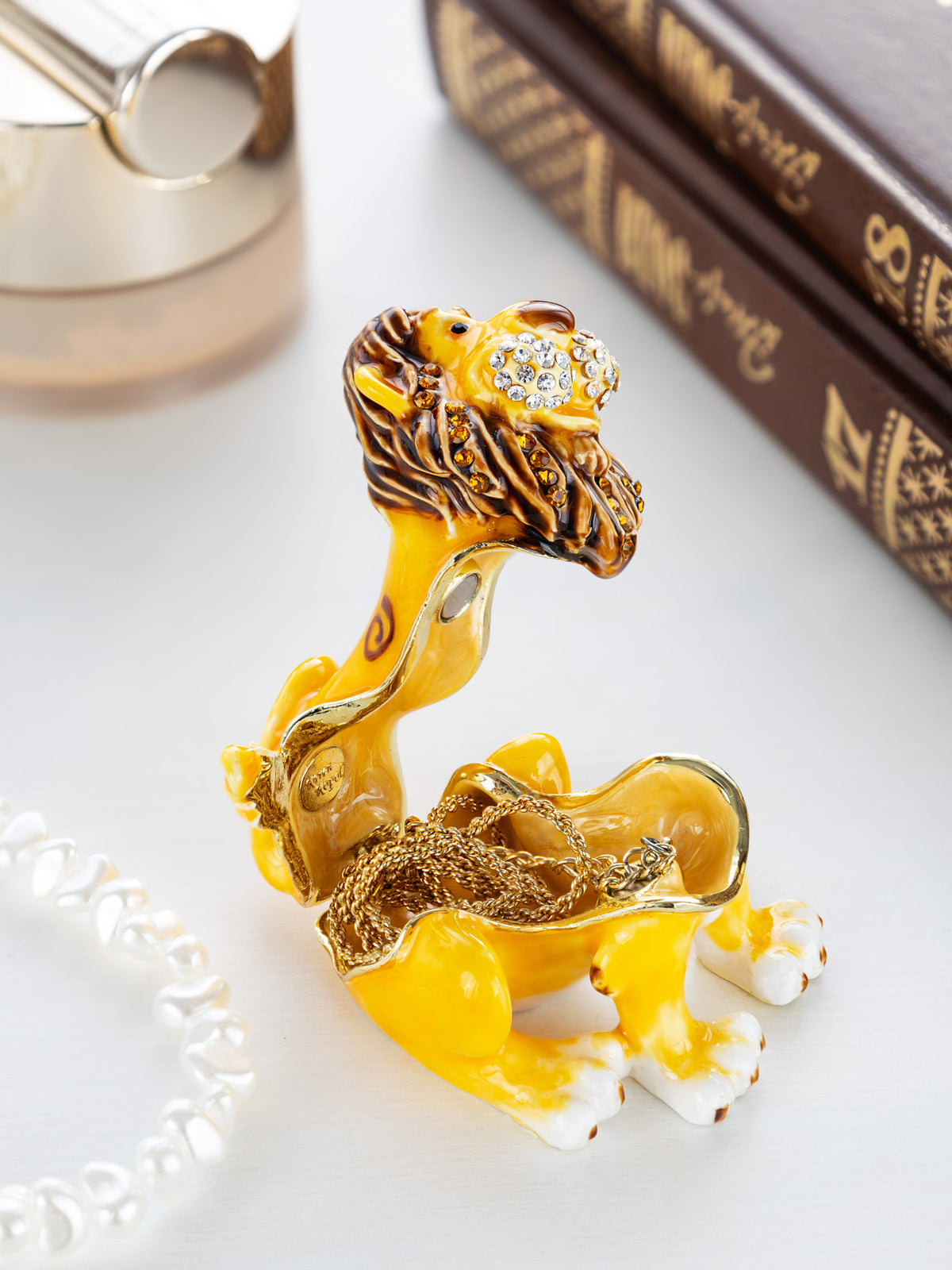 Keren Kopal Cute Lion Trinket Box