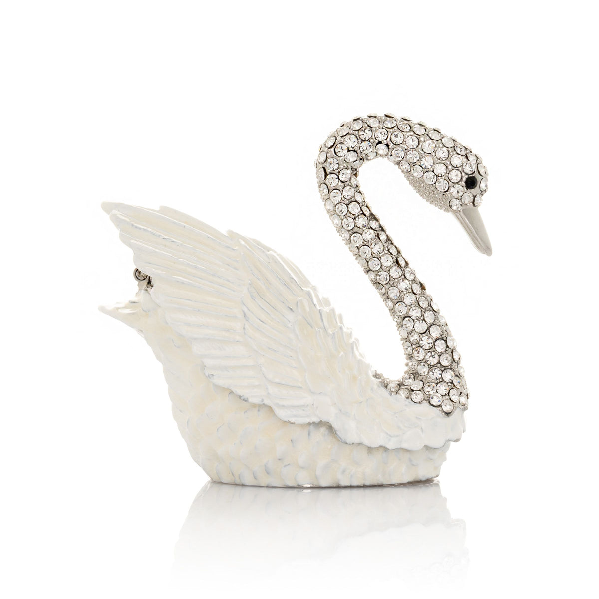 Keren Kopal White Swan with crystal neck