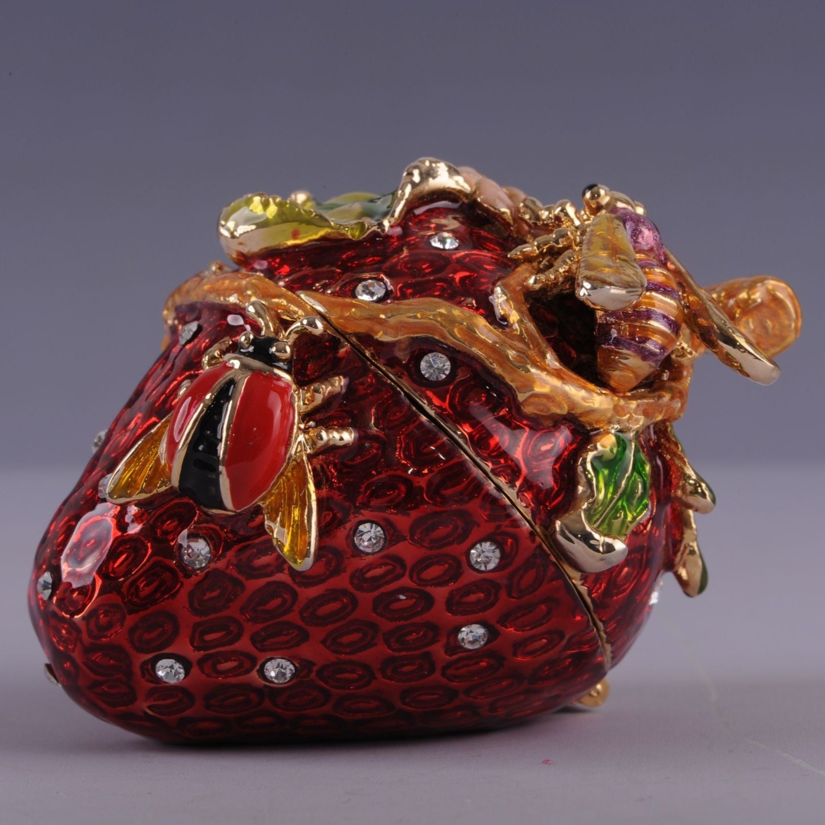 Keren Kopal Bee on a Red Strawberry