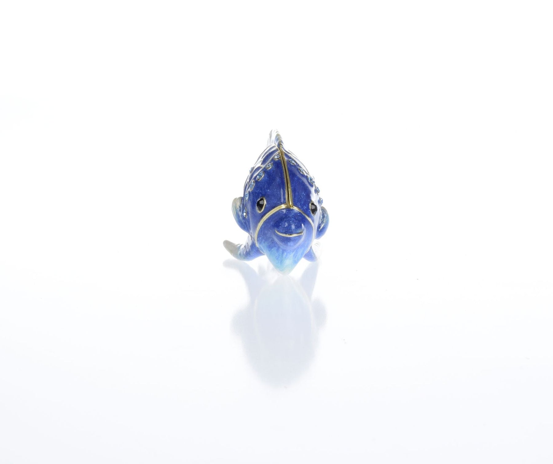 Keren Kopal Blue Rainbowfish Fish trinket box