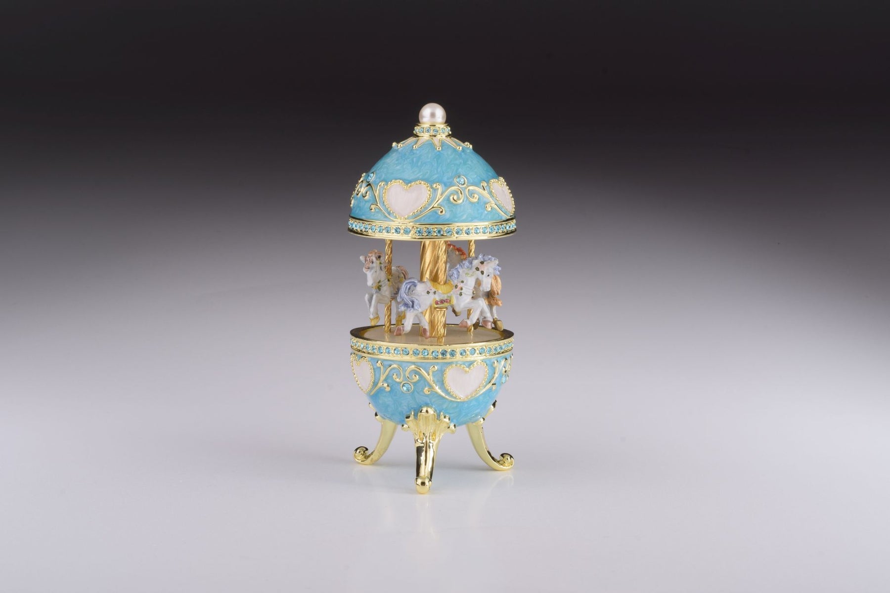 Keren Kopal Teal Wind up Musical Carousel