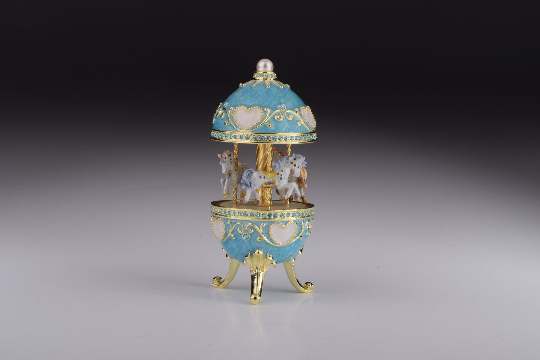 Keren Kopal Teal Wind up Musical Carousel