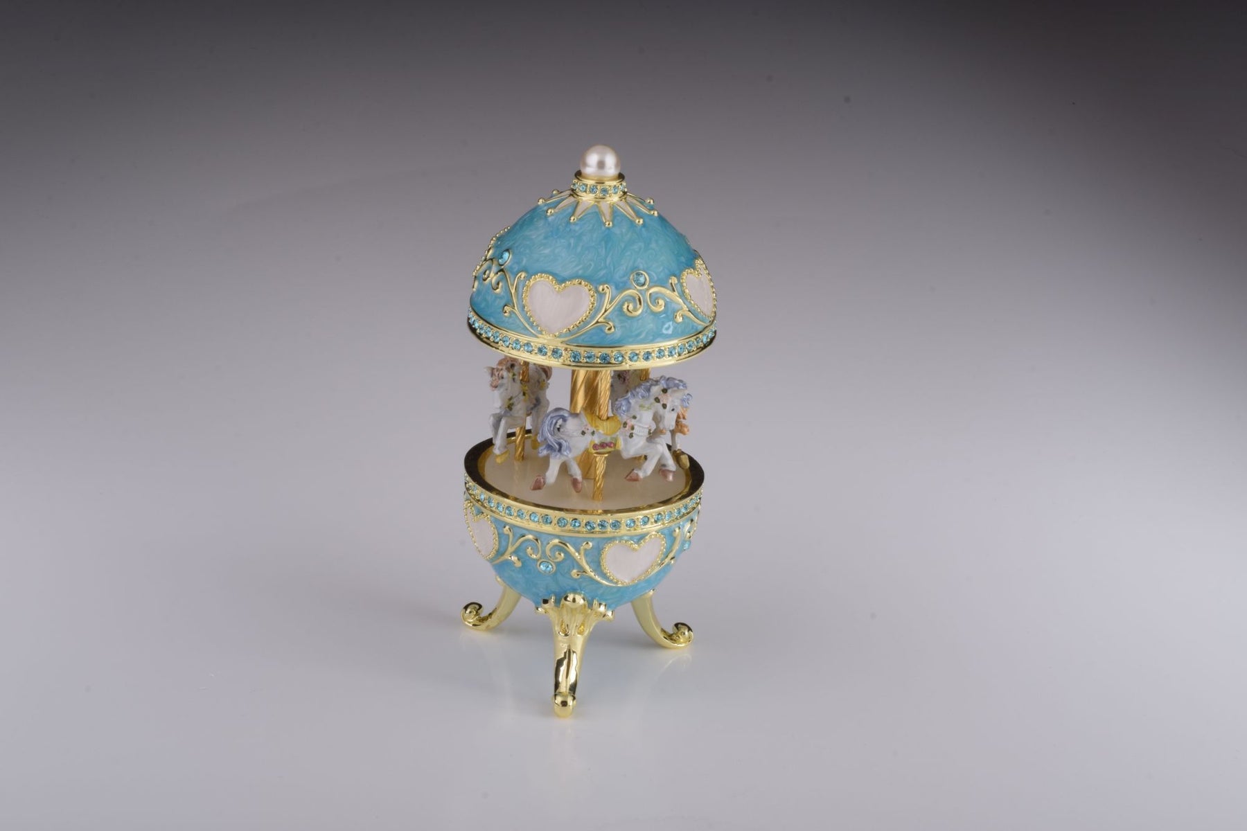 Keren Kopal Teal Wind up Musical Carousel