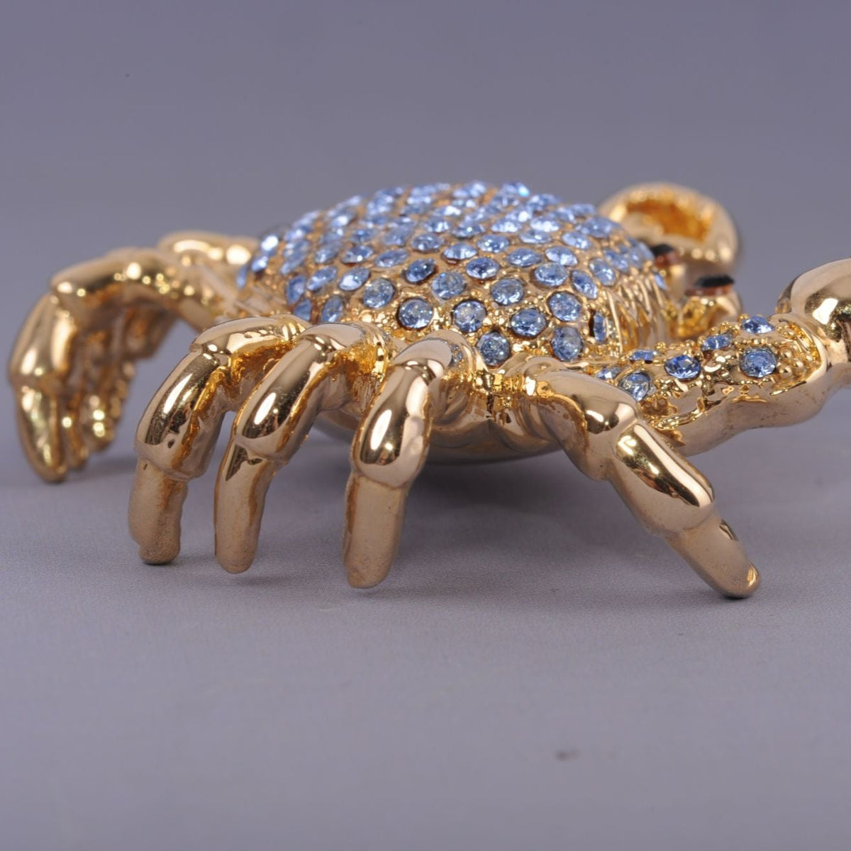 Keren Kopal Golden Crab with blue stones