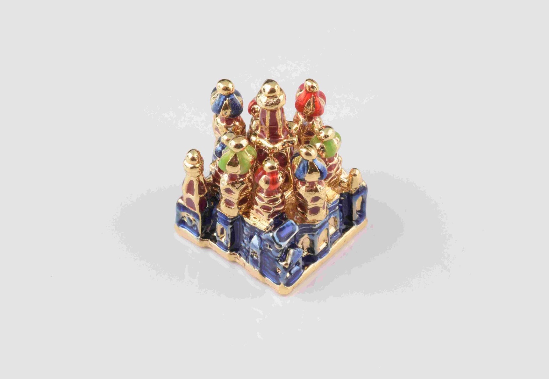 Keren Kopal Blue Faberge Egg with Castle Inside