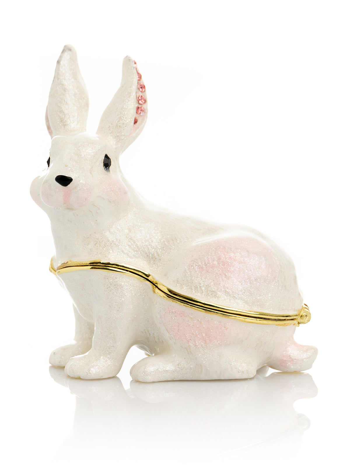 Keren Kopal White Bunny Trinket Box