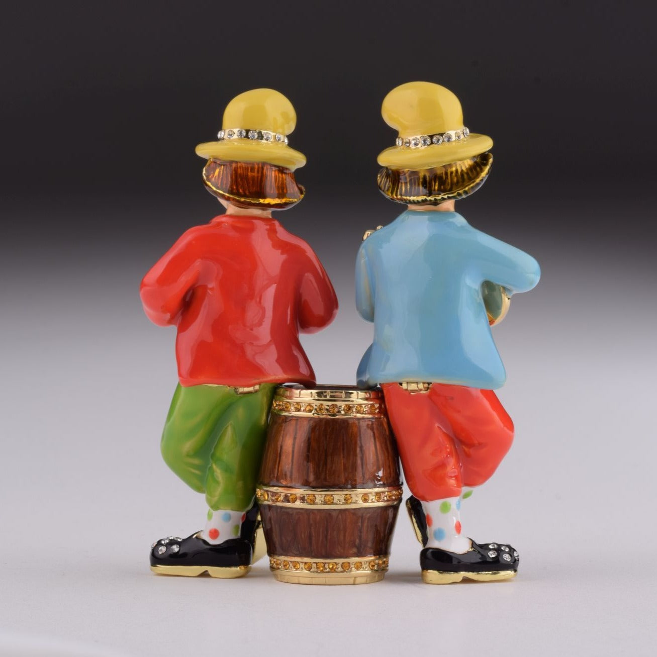 Keren Kopal Two Circus Clowns Playing Music