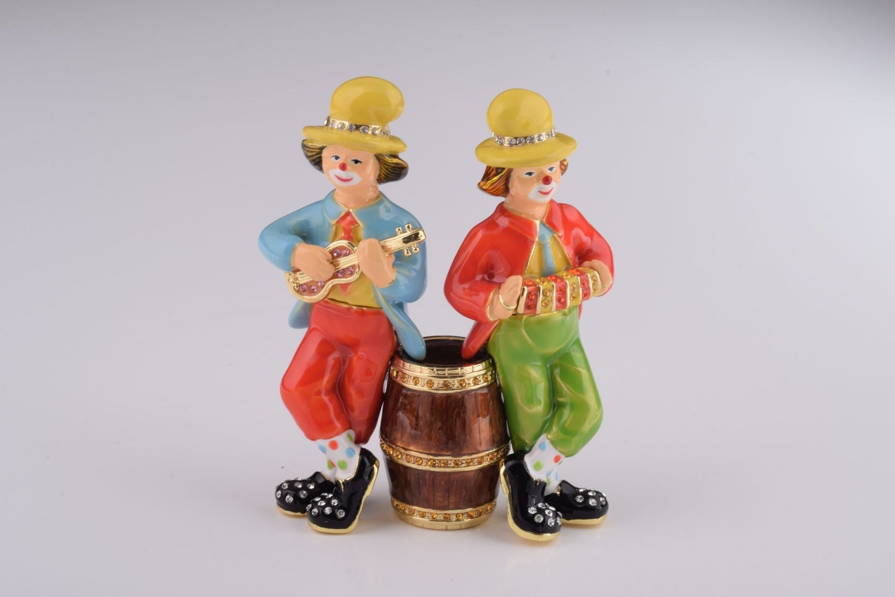 Keren Kopal Two Circus Clowns Playing Music