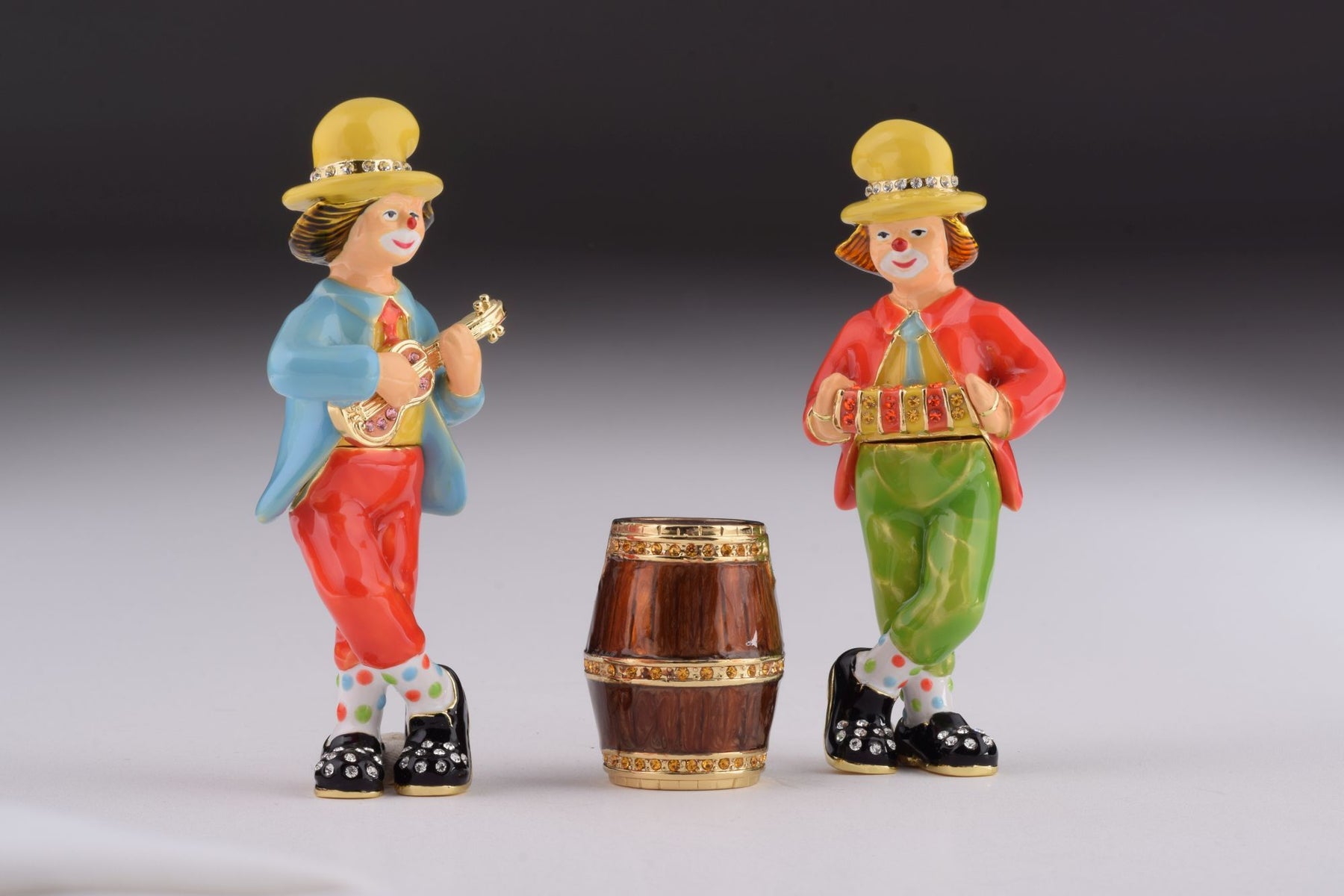 Keren Kopal Two Circus Clowns Playing Music