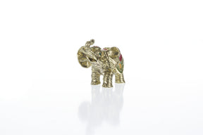 Keren Kopal Gold Elephant Trinket Box Decorated with Swarovski Crystals