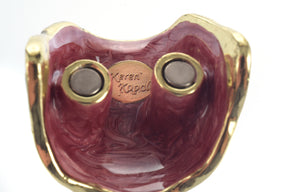 Keren Kopal Gold Elephant Trinket Box Decorated with Swarovski Crystals