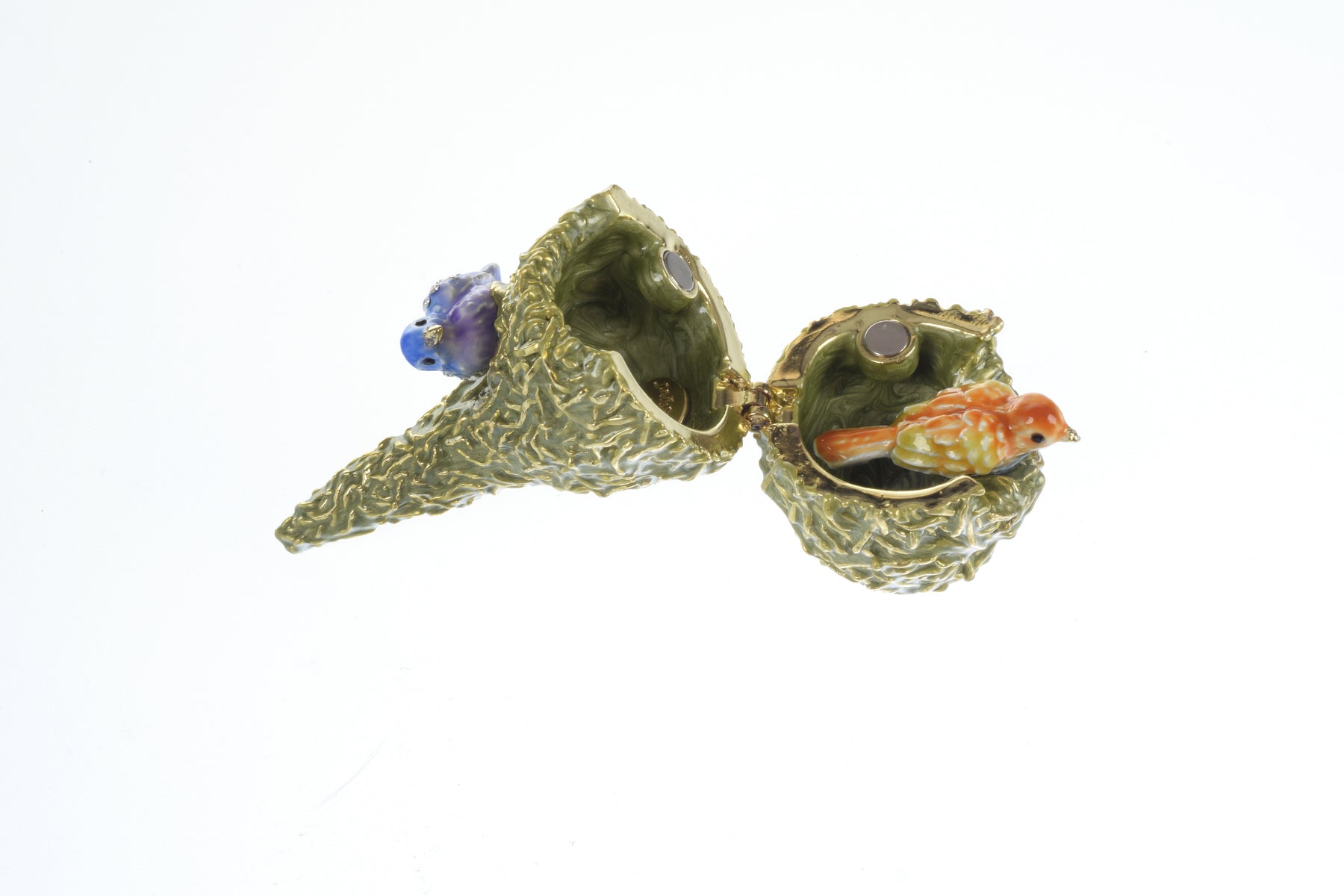 Keren Kopal Two love Birds in a nest Trinket Box