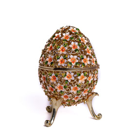Keren Kopal Faberge Egg Decorated with Flowers