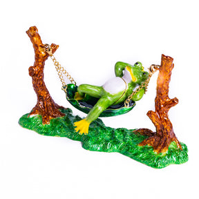 Keren Kopal Frog Relaxing on Hammock
