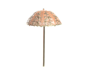 Keren Kopal Pink Umbrella Trinket Box Handmade with Swarovski Crystals