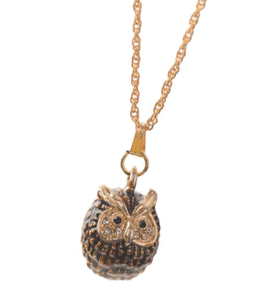Keren Kopal Owl Charm Pendant Necklace