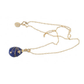 Keren Kopal Blue Egg Pendant Gold Necklace