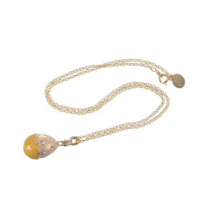 Keren Kopal Yellow Egg Pendant Necklace