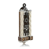 Brown Modern Judaica Mezuzah