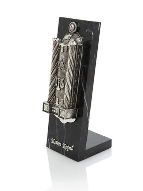 Silver Modern Judaica Mezuzah
