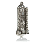 Silver Modern Judaica Mezuzah