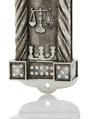 Silver Modern Judaica Mezuzah