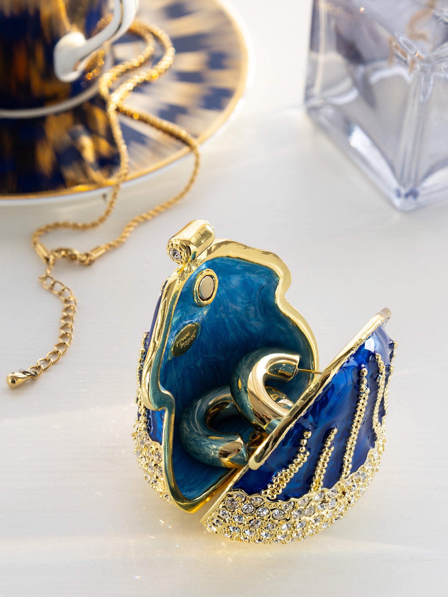 Golden Blue Purse