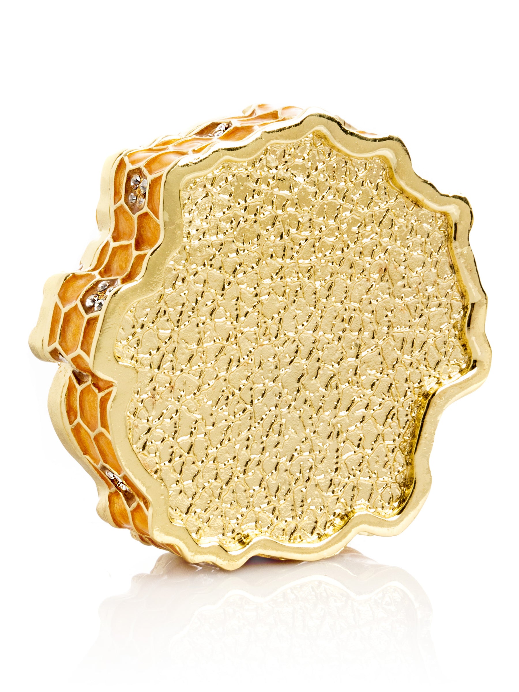 Keren Kopal Trinket Box Honeycomb with a Bee Queen on top