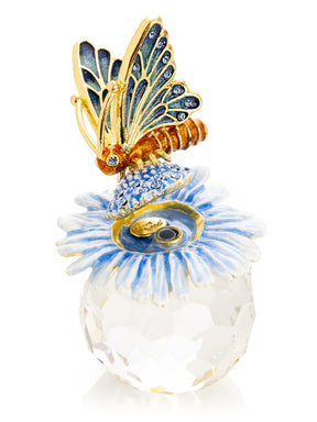 Keren Kopal Butterfly sitting on Flower and Crystal