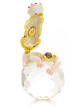 Keren Kopal White Cat on Crystal