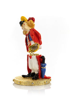 Funny Circus Clown with Umbrella trinket box