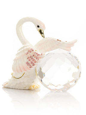 Keren Kopal White Swan Holding Crystal