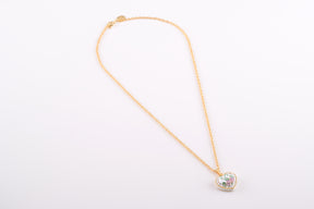 Keren Kopal White Heart shaped Pendant Necklace