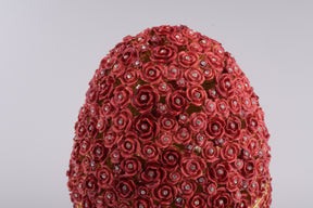 Keren Kopal Red Flowers Faberge Egg