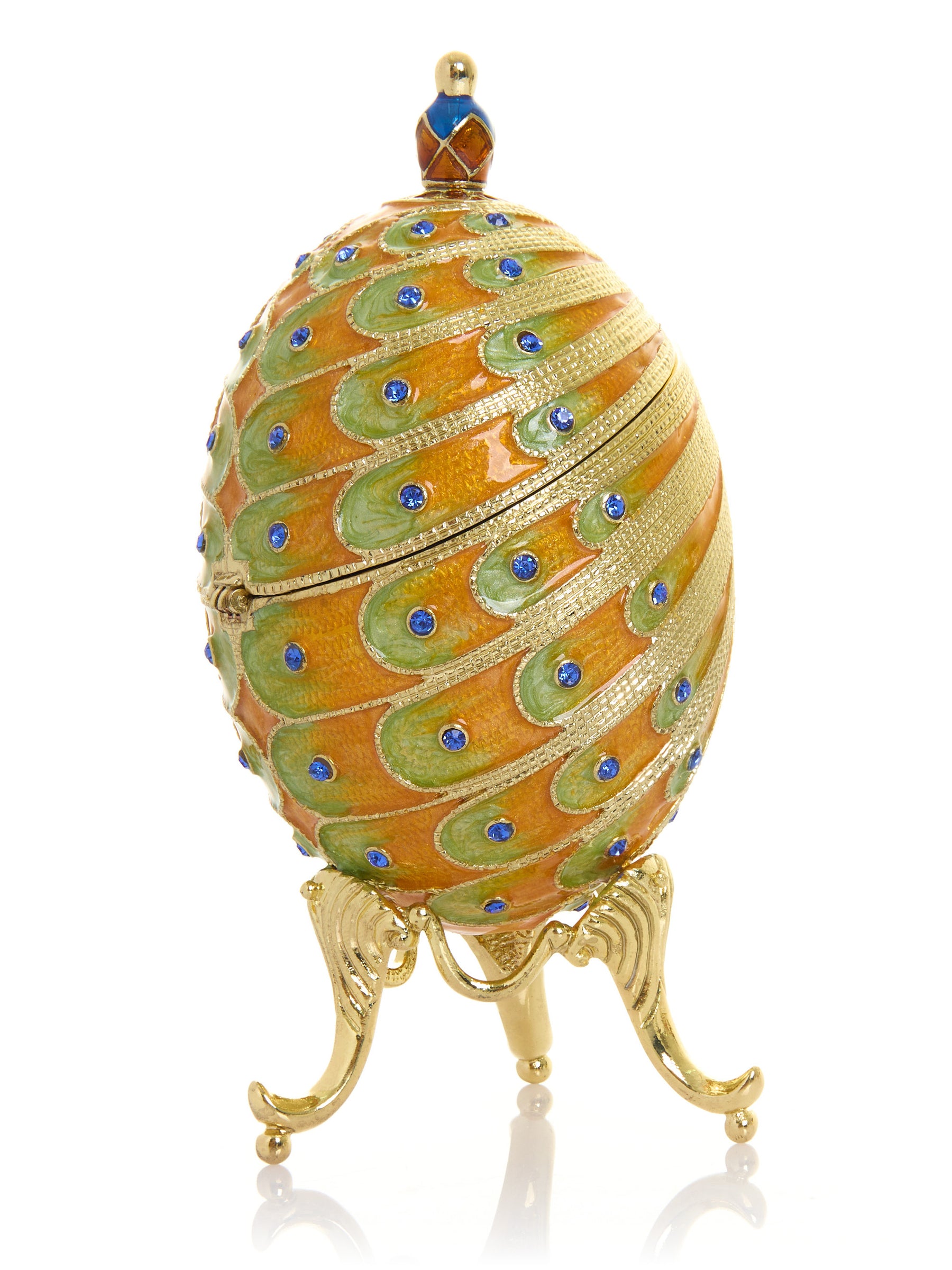 Colorful Peacock Faberge Egg
