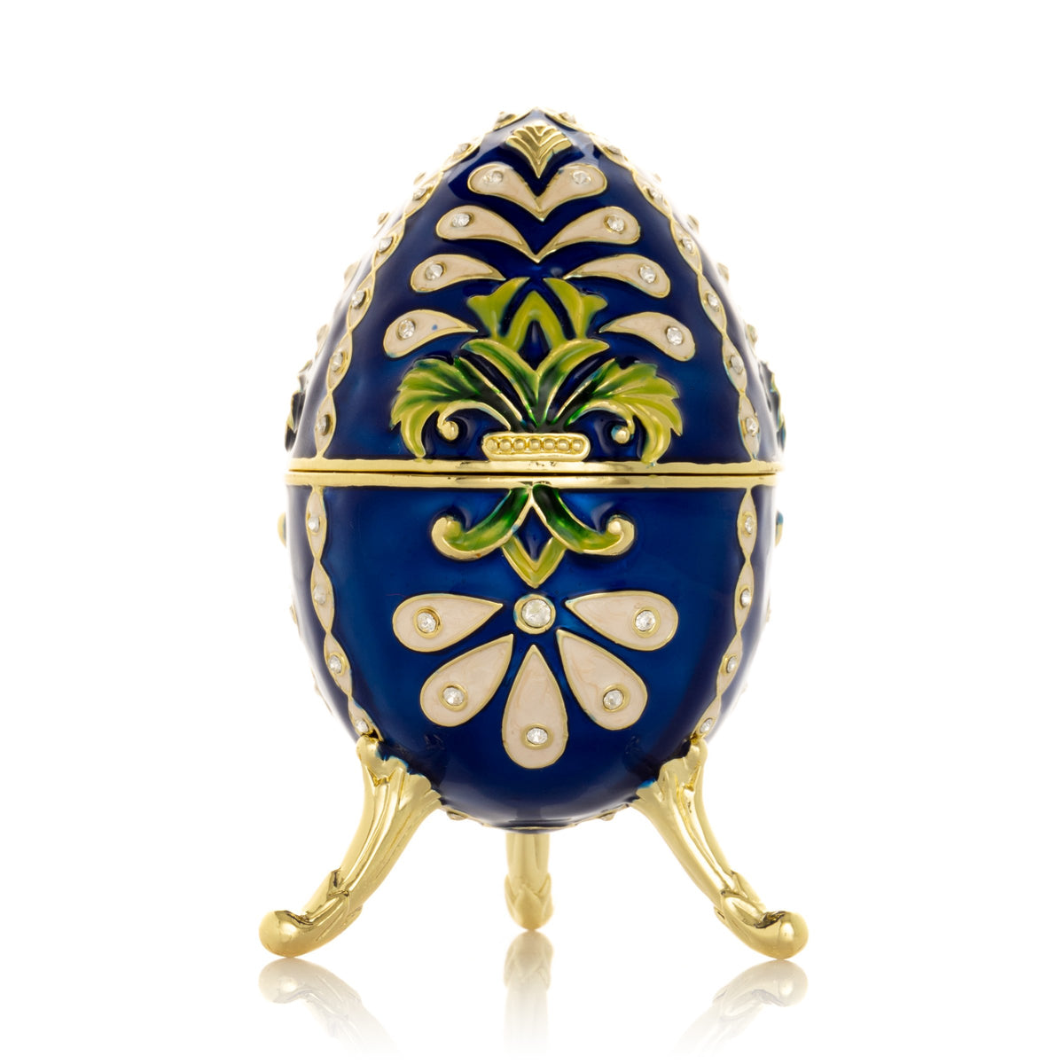 Œuf de Fabergé décoré en bleu