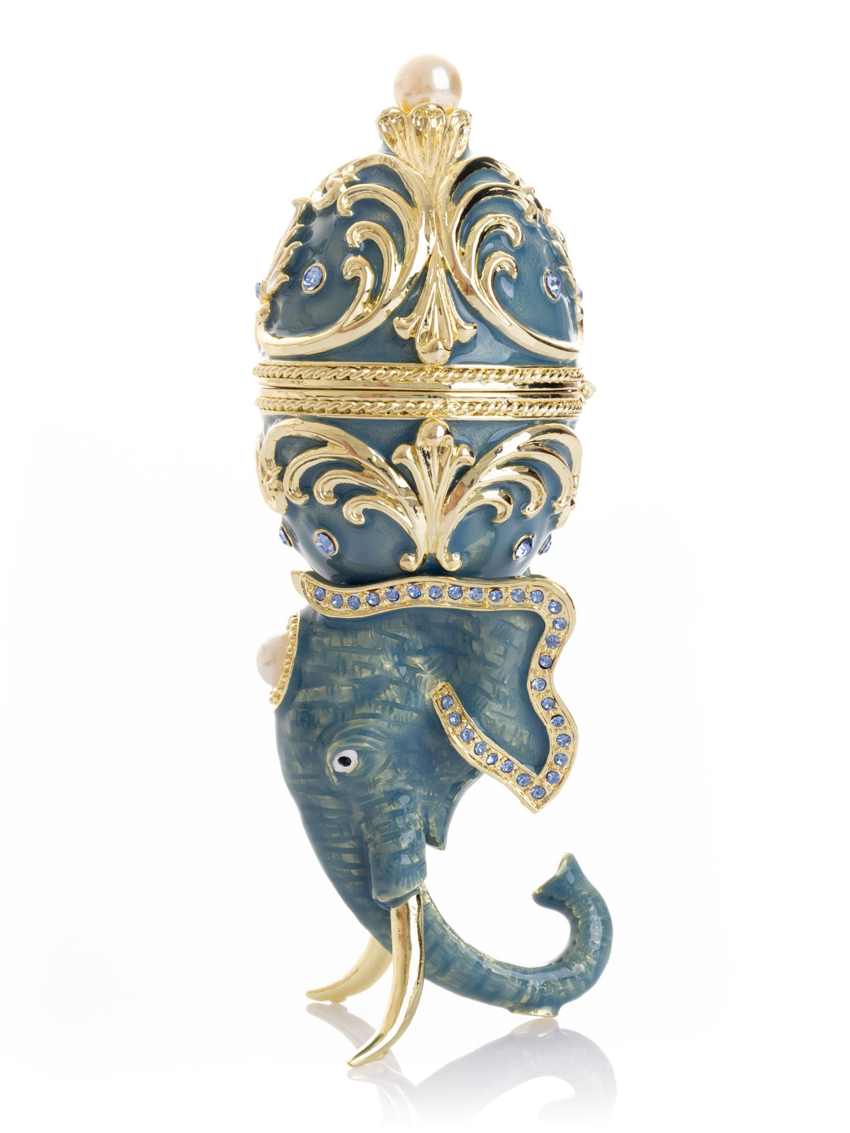 Unique Easter Egg Elephant Pedestal