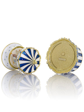 Keren Kopal Blue Wind up Horse Carousel & trinket Box Limited Edition 1-250