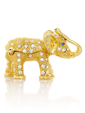Keren Kopal Golden Elephant with crystals