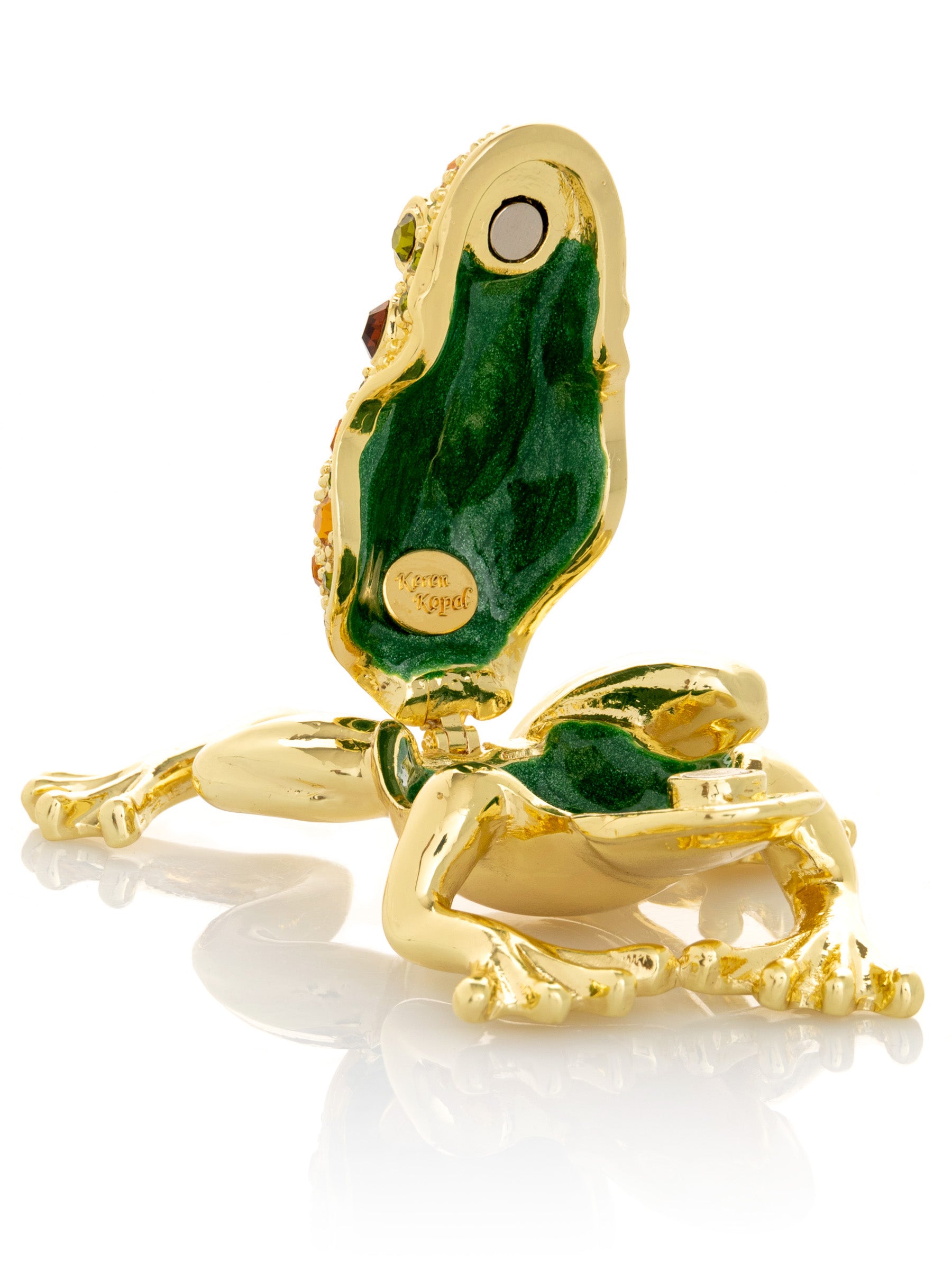 Keren Kopal Golden Frog Trinket Box