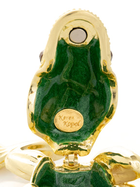 Keren Kopal Golden Frog Trinket Box