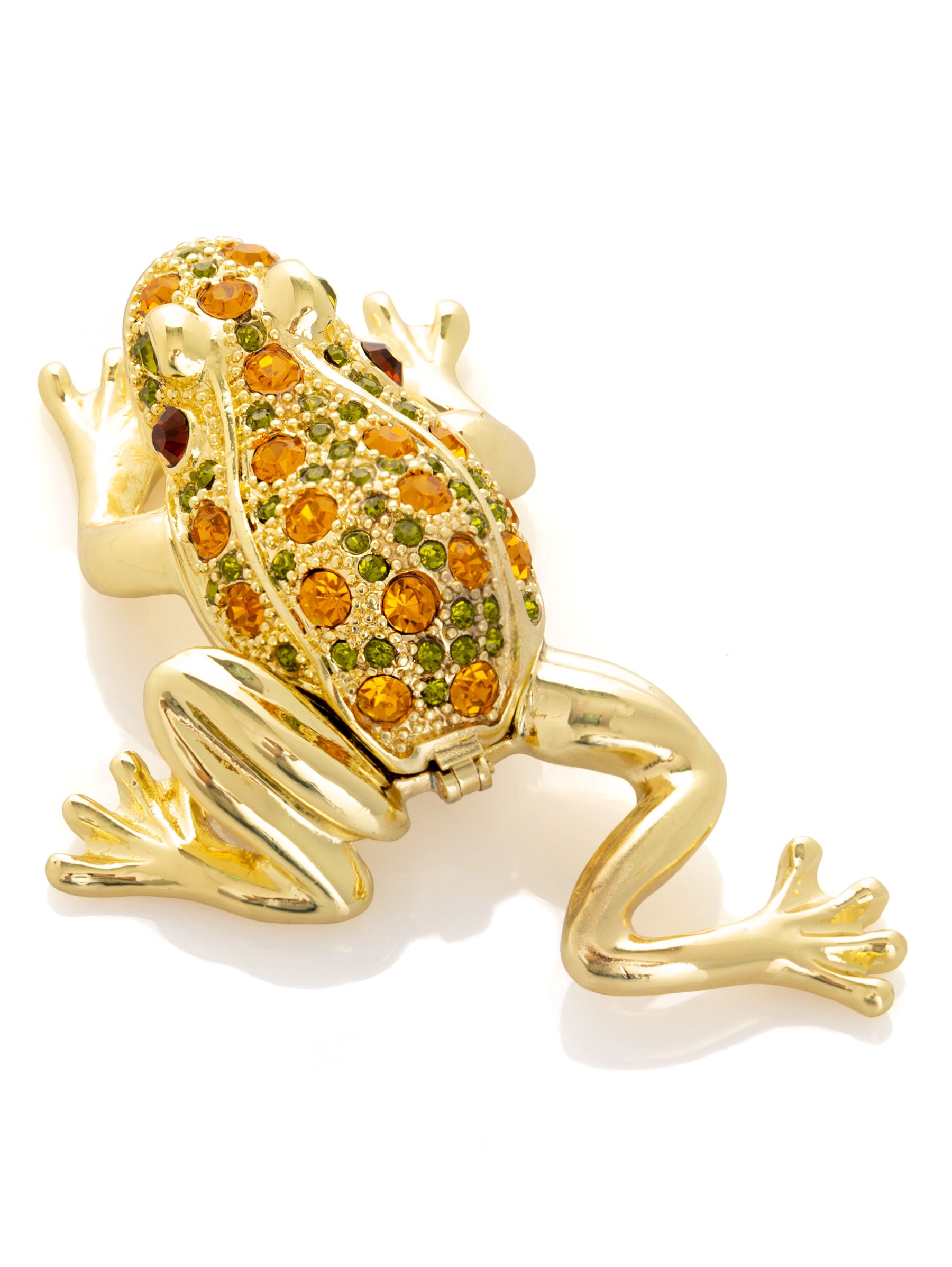 Golden Frog Trinket Box