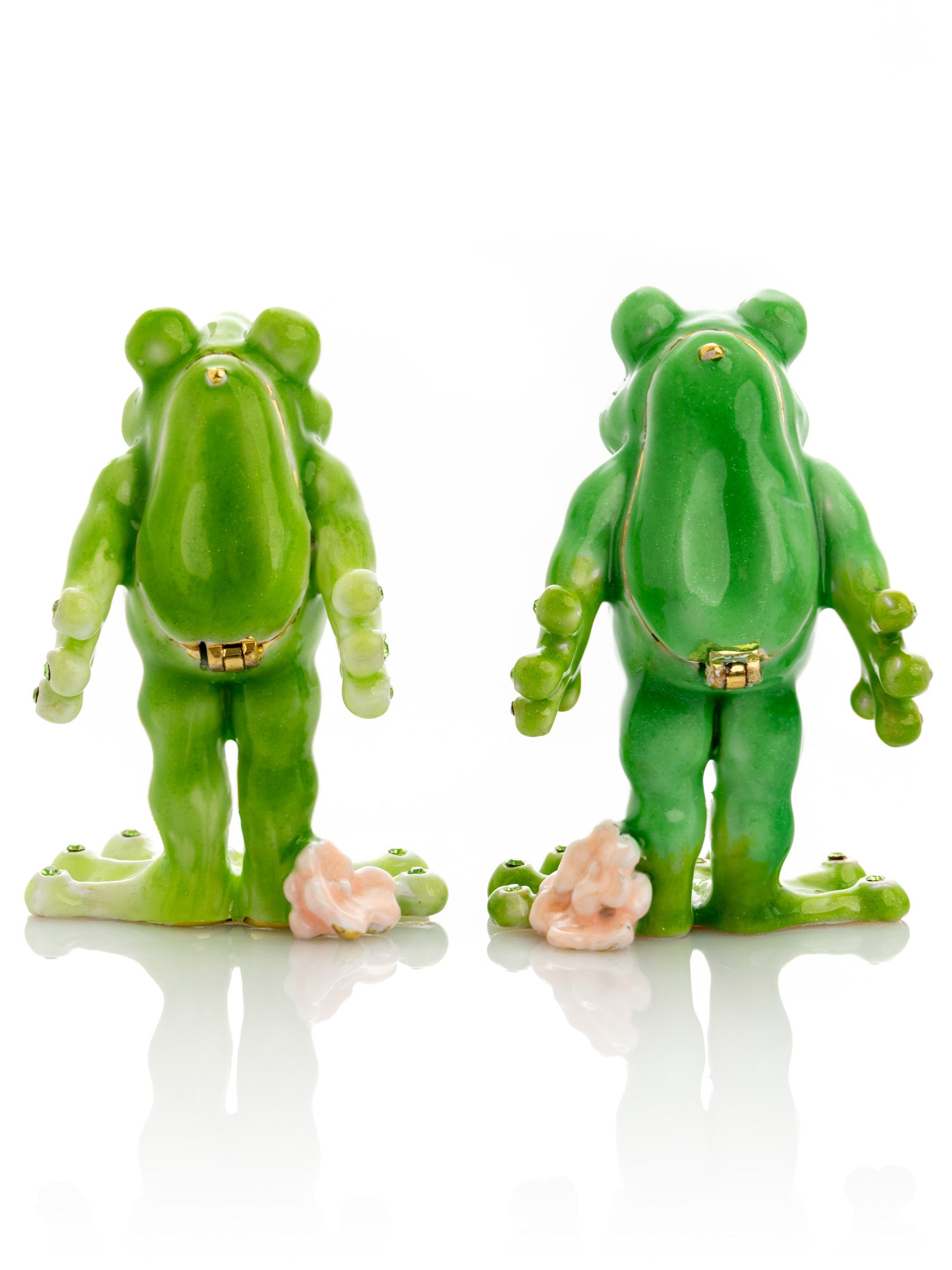 Keren Kopal Kissing Frogs trinket box