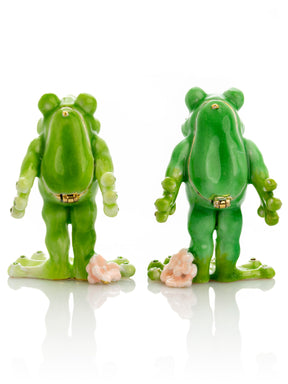 Keren Kopal Kissing Frogs trinket box